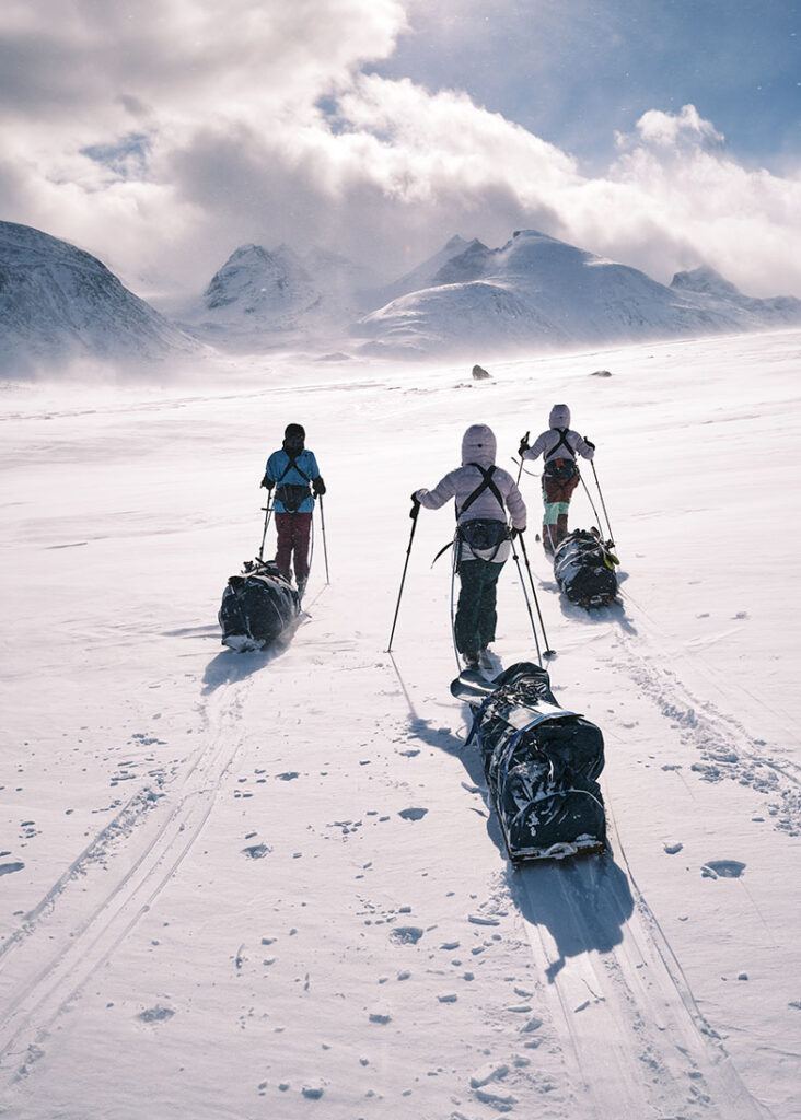 Rimforspulkan på tur med Segebadenpulkan. Foto: Thomas Vialletet